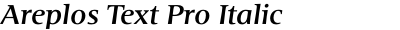 Areplos Text Pro Italic